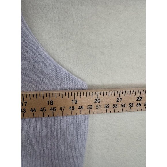 Madewell (Re)sponsible Cashmere Crewneck Sweater Vest hthr sky grey sz L - Picture 6 of 7